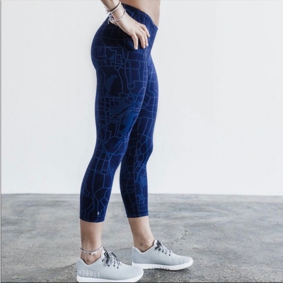 NOBULL Pants & Jumpsuits Nobull Project Midrise Crop Deep Navy Blue Madison Tight Leggings